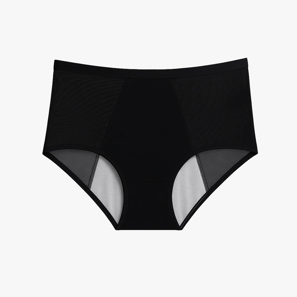 High Rise Leakproof Underwear (Black)