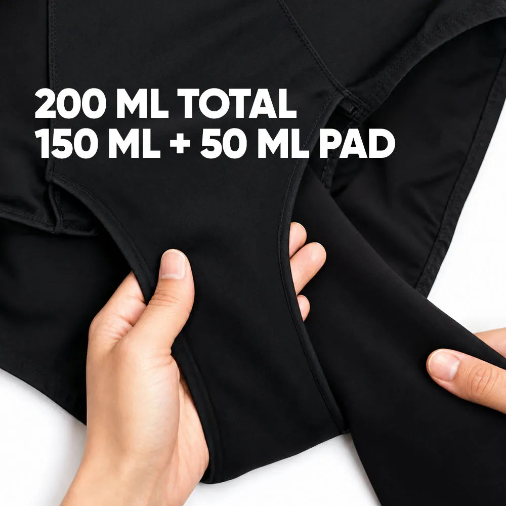 Reusable insert placed inside Total Protection Leakproof Underwear pocket