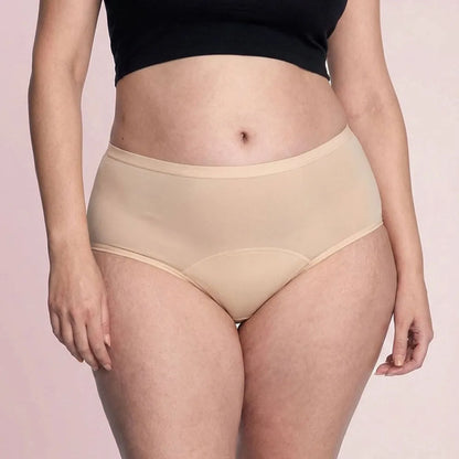 Woman wearing Airy & Light Leakproof Underwear for discreet leak protection