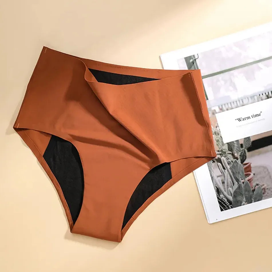 Brown Silky Soft Leakproof Underwear with seamless finish