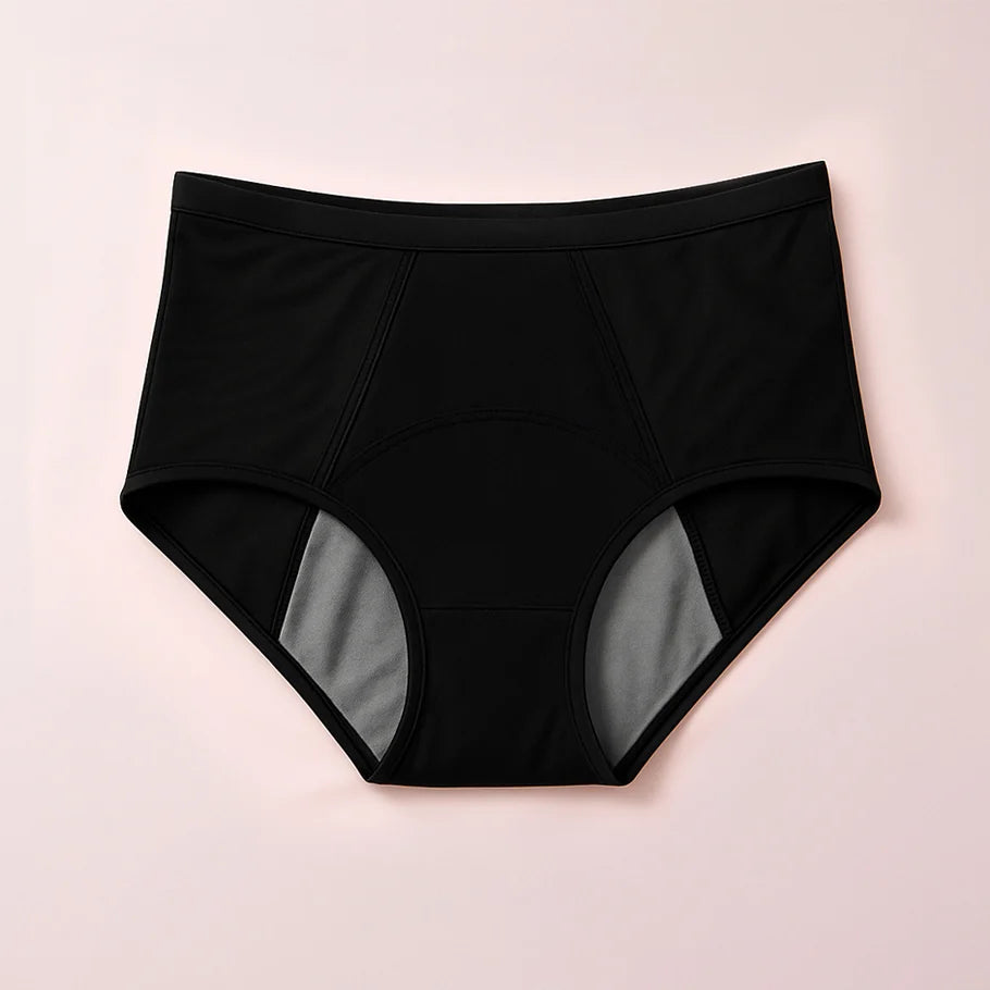 High Rise Leakproof Underwear (Black)