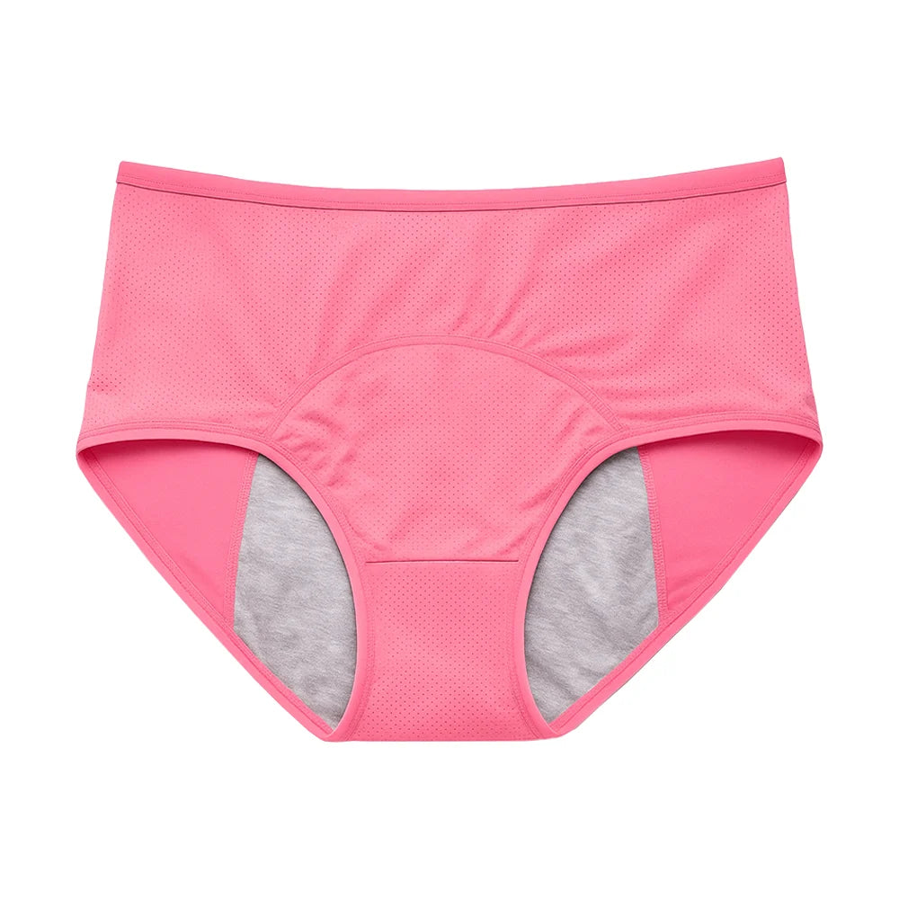 Pink Pure Ease Leakproof Underwear with comfortable full coverage