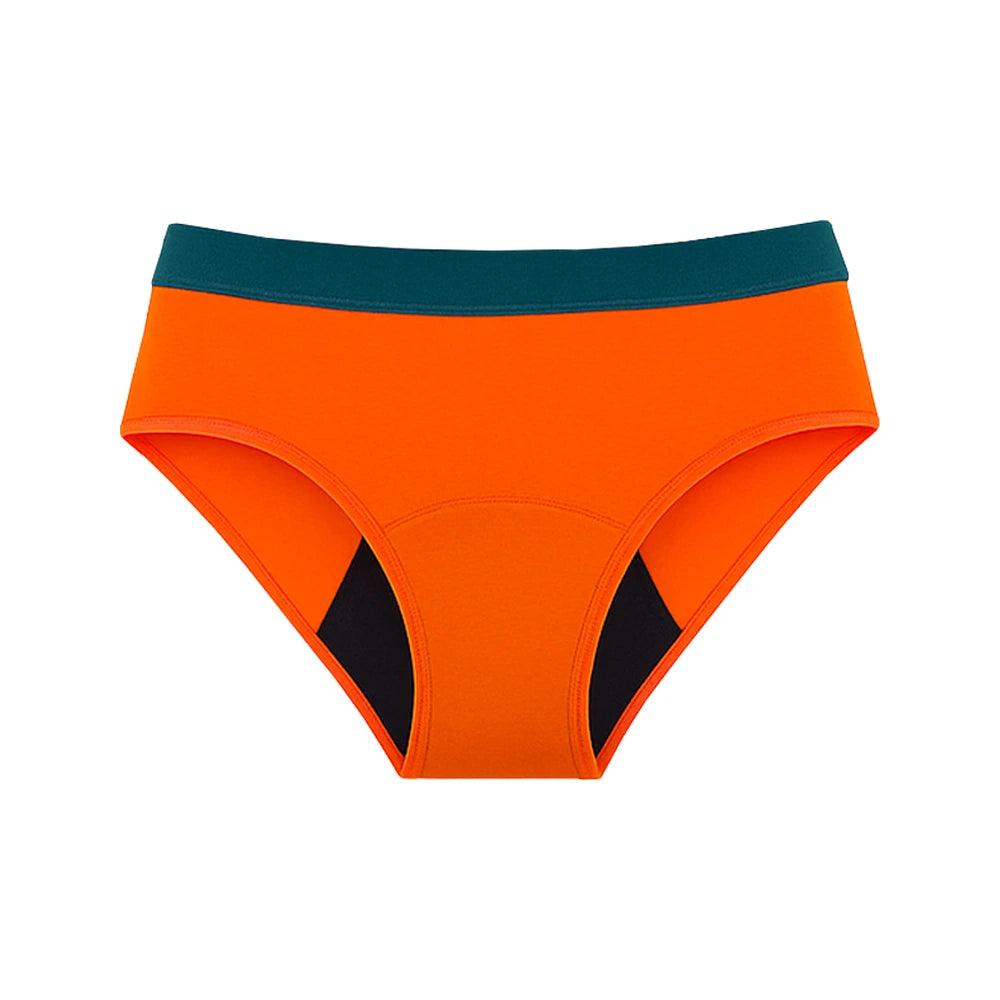 Orange Color Flex Leakproof Underwear for comfortable daily wear