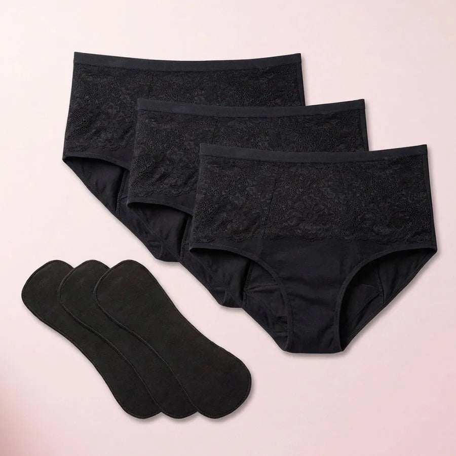 night safe up to 6.8 fl oz Total Protection Leakproof Underwear (3-Pack) $74.95 $149.90